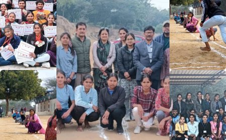 महाविद्यालय में खिलाड़ियों और शारीरिक शिक्षकों को किया सम्मानित:खेल सप्ताह का हुआ समापन, कोमल ने जीते सर्वाधिक 8 पदक