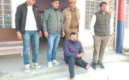 हथियार सप्लाई करने जा रहा तस्कर गिरफ्तार:1 देसी पिस्टल, 2 मैगजीन, 5 जिंदा कारतूस, 315 बोर के दो देसी कट्टे, एक 315 बोर बरामद