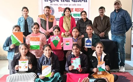 खैरथल महाविद्यालय में हुईं विकसित भारत प्रतियोगिताएँ