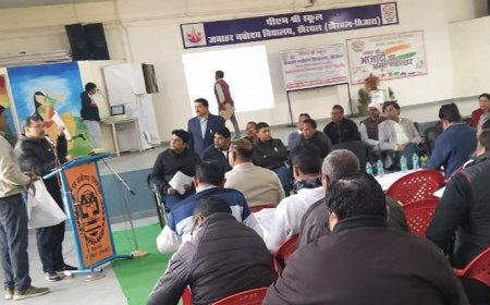खैरथल नवोदय में जवाहर नवोदय विद्यालय चयन परीक्षा 2024 के लिए अभिविन्यास कार्यक्रम का आयोजन