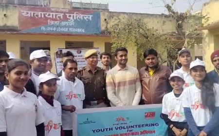 सुरक्षित यातायात व्यवस्था और जन जागरूकता अभियान चला कर किया सावधान