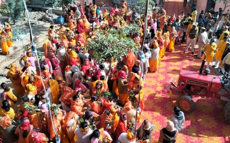 लाडली जू सरकार मंदिर के प्राण प्रतिष्ठा से पूर्व निकाली भव्य कलश यात्रा