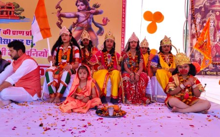 उदयपुरवाटी के खेल मैदान में हुआ सामूहिक हनुमान चालीसा का पाठ : हिंदू जागरण मंच के सौजन्य से हुआ कार्यक्रम का आयोजन