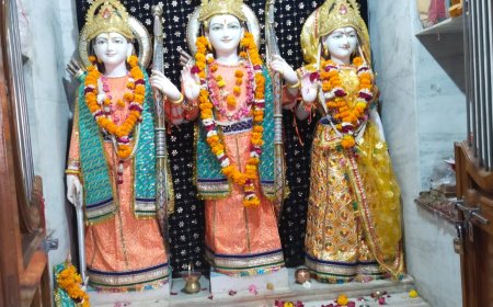 राम मंदिर अभय धाम बेदाना में विशेष आरती का आयोजन,महिलाओं ने नृत्य एवं संगीत के माध्यम से मनाया राम मंदिर अयोध्या की प्राण-प्रतिष्ठा उत्सव