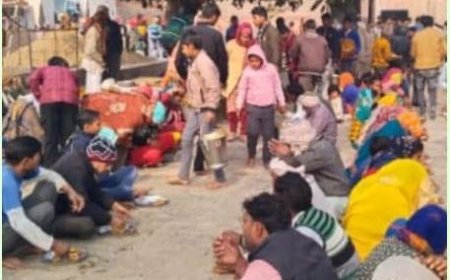 अयोध्या में रामलला स्थापना को लेकर नंगेश्वर धाम आश्रम में श्रीराम भगवान की प्राण प्रतिष्ठा पर हुआ सुंदर काण्ड का पाठ व विशाल भंडारे के साथ प्रसाद वितरण