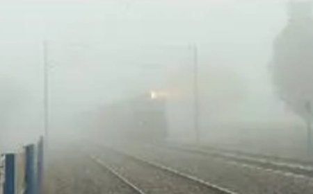 शीतलहर ने ठिठुराया, कोहरे के कारण दो घंटे तक लेट आई ट्रेनें