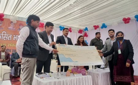 भिवाड़ी के राजकीय उच्च माध्यमिक विद्यालय में हुआ, विकसित भारत संकल्प यात्रा का आयोजन