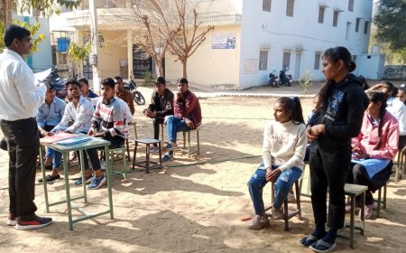 श्री टोडरमल पीजी महाविद्यालय में सात दिवसीय विशेष शिविर का आयोजन :पांचवें रोज प्रश्नोत्तरी कार्यक्रम में निशा स्वामी रही प्रथम