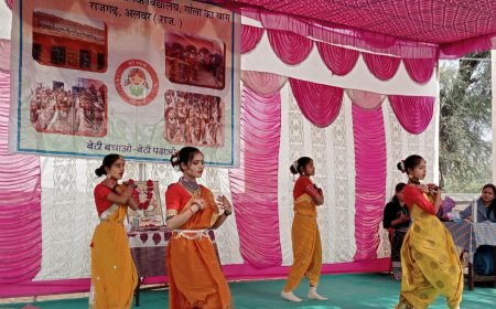 बालिका स्कूल में मनाया वार्षिकोत्सव। समस्याओं को किया उजागर