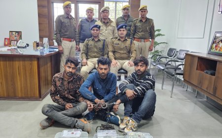 पुलिस की नकबजनों के विरूद्ध बडी कार्यवाही : लाखों की नगदी एवं लाखों के सोना चांदी के जेवरात बरामद,तीन गिरफ्तार