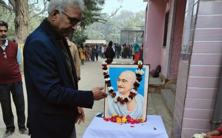 शहिद दिवस पर राष्ट्रपिता महात्मा गांधी जी को श्रदांजली