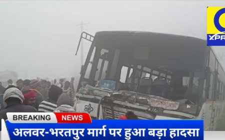 अलवर-भरतपुर मार्ग पर हुआ बड़ा हादसा ।। बड़ी संख्या में यात्री हुए हताहत ।। G Express News