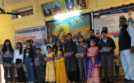 राजकीय बालिका उच्च माध्यमिक विद्यालय में वार्षिकोत्सव संपन्न:प्रतिभावान बालिकाओं का सम्मान