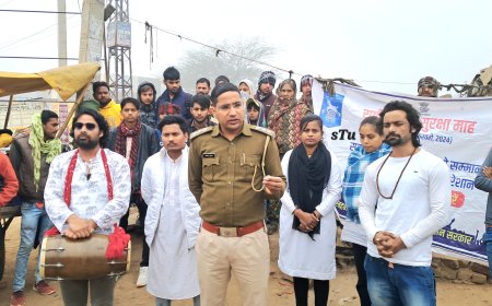 साबधानी हटीं दूर्घटना घटी, राष्ट्रीय सड़क सुरक्षा माह के तहत नुक्कड़ नाटक के माध्यम से लोगों को किया जागरूक