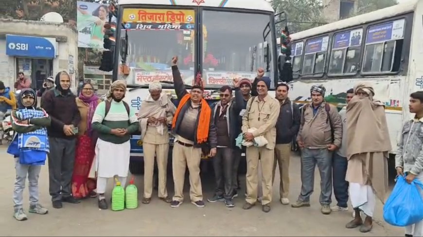 दुर्घटना होने पर वाहन चालकों को सजा और जुर्माने लगाने का विरोध को लेकर चक्के थमे हड़ताल जारी