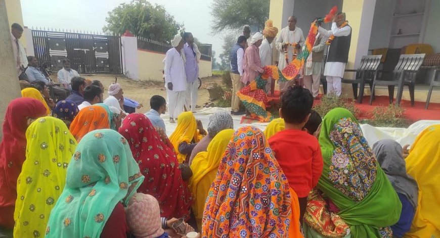 धन्यवाद यात्रा व विधायक आपके द्वार कार्यक्रम के तहत रैणी क्षेत्र के दर्जनभर गांवो का दौरा किया विधायक मांगेलाल मीना ने