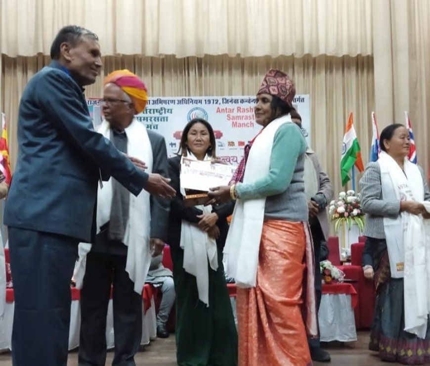 रिशाल कंवर का नेपाल में समरसता अवार्ड से सम्मान किया गया