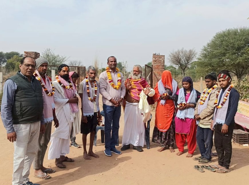 कर्नल राठौड़ के जन्म दिवस पर गौ सेवकों का किया सम्मान