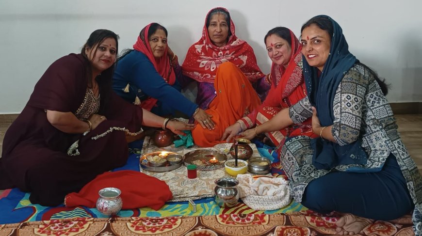 तिलकुटा चौथ पर महिलाओं ने व्रत रखकर परिवार के लिए चौथ माता से मांगी दुआ