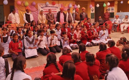 राजपुर बड़ा गांव के कस्तूरबा गांधी बालिका आवासीय विद्यालय में धूमधाम से मनाया गया वार्षिकोत्सव