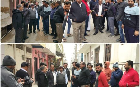 सभापति हरीश रोघा ने वार्डों का दौरा कर लोगों की सुनी समस्याएं, समस्याओं के निराकरण हेतु आयुक्त को दिए निर्देश