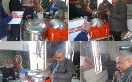 अतिरिक्त जिला कलेक्टर ने अन्नपूर्णा रसोई का किया निरीक्षण