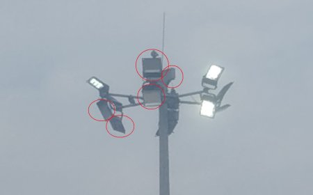 टहला बाईपास स्थित चौराहे पर लगी हाईमास्ट लाइटें फेल: हादसे की बनी संभावनाएं