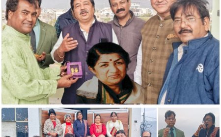 भारत रत्न से सम्मानित सुर साम्राज्ञी लता मंगेशकर की द्वितीय  पुण्य तिथि पर इल्मस  म्यूजिक लवर्स ने उनके गाए गीतों से दी स्वरांजली