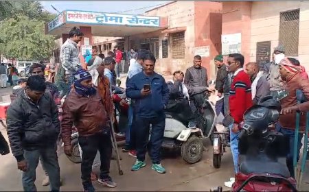 अलवर जिले में दिव्यांगों का फर्जी प्रमाण पत्र का मामला निरस्त नहीं करने पर आत्मदाह करने के लिए चेतावनी