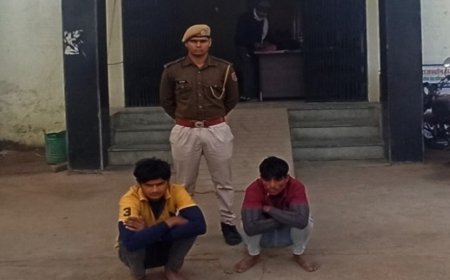 मोबाईल छीन कर 5 लाख 29 हजार रूपये की ठगी में सहयोग करने वाले 2 आरोपी गिरफ्तार