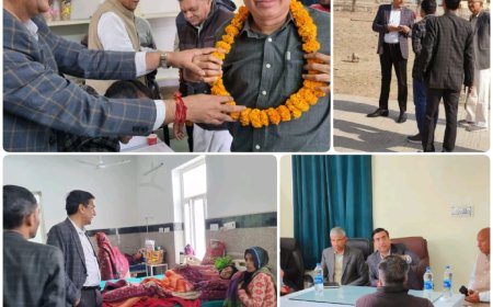 जिला कलेक्टर ने किया सेटेलाइट हॉस्पिटल का निरीक्षण: राजस्थान मेडिकल रिलीफ सोसायटी की हुई बैठक