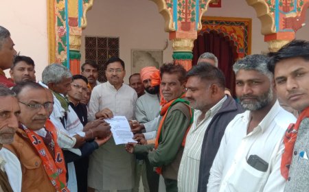 भाजपा के गांव चलो अभियान के तहत रतनपुरा गांव में आयोजित हुई कार्यशाला, कार्यशाला में केंद्र व राज्य सरकार की जन कल्याणकारी योजनाओं की दी जानकारी