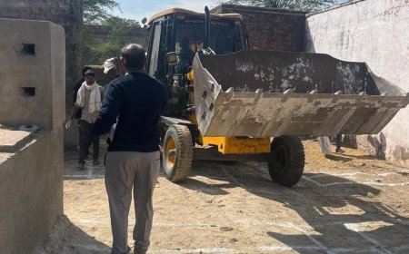 तहसीलदार की कार्रवाई, गणेशपुरा मे विधालय भूमि को कराया अतिक्रमण मुक्त