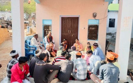 भाजपा के गांव चलो अभियान के तहत ठुमरेला गांव में हुआ सभा का आयोजन