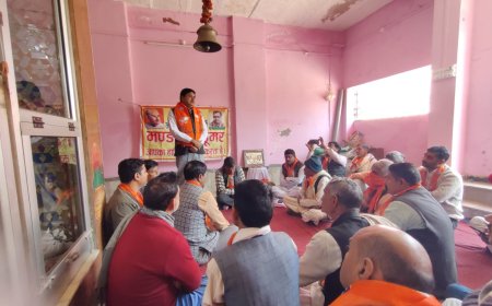 भाजपा मंडल कठूमर पर आओ गांव चले की कार्यशाला हुई आयोजित