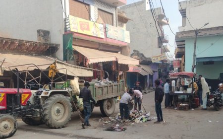 नगरपालिका ने सफाई अभियान क़े तहत करवाई गई सफाई