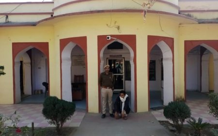 राजकार्य मे बाधा एवं सरकारी कर्मचारी के साथ मारपीट करने का अभियुक्त गिरफ्तार