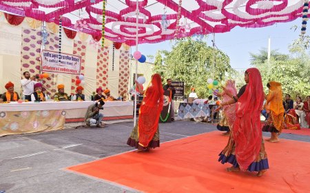 राजकीय उच्च माध्यमिक विद्यालय साकरिया में  धुमधाम से मनाया  वार्षिकोत्सव