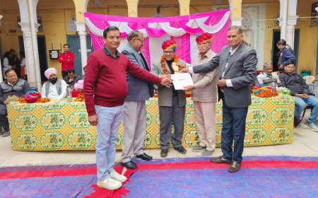 वार्षिकोत्सव में प्रतिभाओं व कई  भामाशाओ का हुआ सम्मान