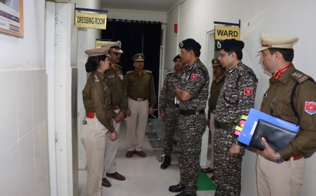 सशस्त्र सीमा बल मौजपुर में किया महानिदेशक ने दौरा