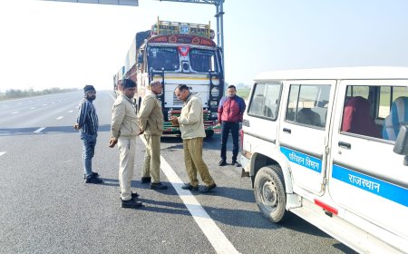 दिल्ली मुंबई एक्सप्रेस वे पर हो रहे हादसों को लेकर अवैध पार्किंग, ओवर स्पीड और सेल्फी लेने वालों के काटे 66 चालान