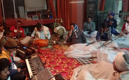 सकट चौथ माता मंदिर में आयोजित हुआ रात्रि जागरण का आयोजन