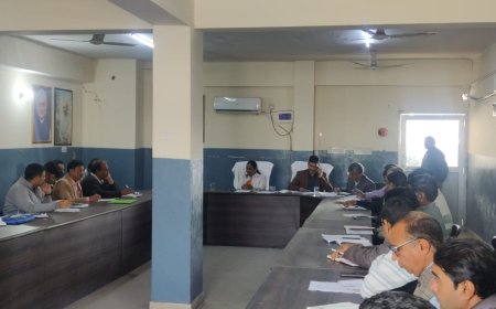 जिला कलेक्टर ने ली विभागीय एवं आवश्यक सेवाओं की समीक्षा बैठक