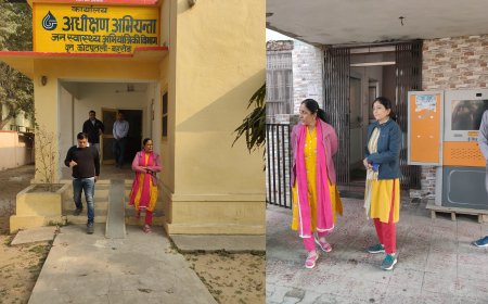 जिला कलेक्टर ने पीएचईडी कार्यालय तथा  कृषि उपज मंडी कोटपूतली का किया औचक निरीक्षण