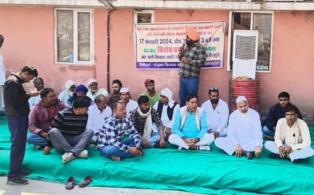 किसान आंदोलन के समर्थन में एमएसपी एवं नहरी पानी की मांग को लेकर राजस्थान बन्द का समर्थन करते हुए टोल टैक्स पर किया विरोध प्रदर्शन