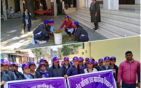 राष्ट्रीय सेवा योजना के पांचवें दिन छात्राओं को विभिन्न योजनाओं की दी जानकारी