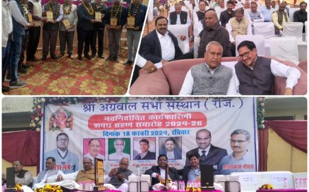 अग्रवाल समाज खैरथल के अध्यक्ष बने नरेश गर्ग