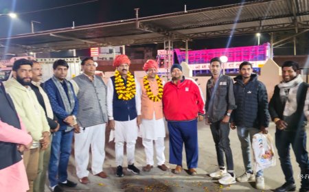 ओबीसी मोर्चा के प्रदेशाध्यक्ष व प्रदेश महामंत्री का किया स्वागत