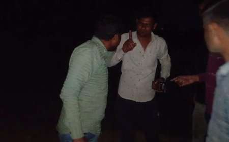 अवैध बजरी से भरे ट्रेक्टर को ग्रामीणों ने रोका किया पुलिस के हवाले, पुलिसकर्मी ने छीने मोबाइल