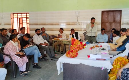 बैठक में उच्च अधिकारी नदारद:  महिला सरपंच के स्थान पर पहुंचे उनके प्रतिनिधि, हुआ विवाद